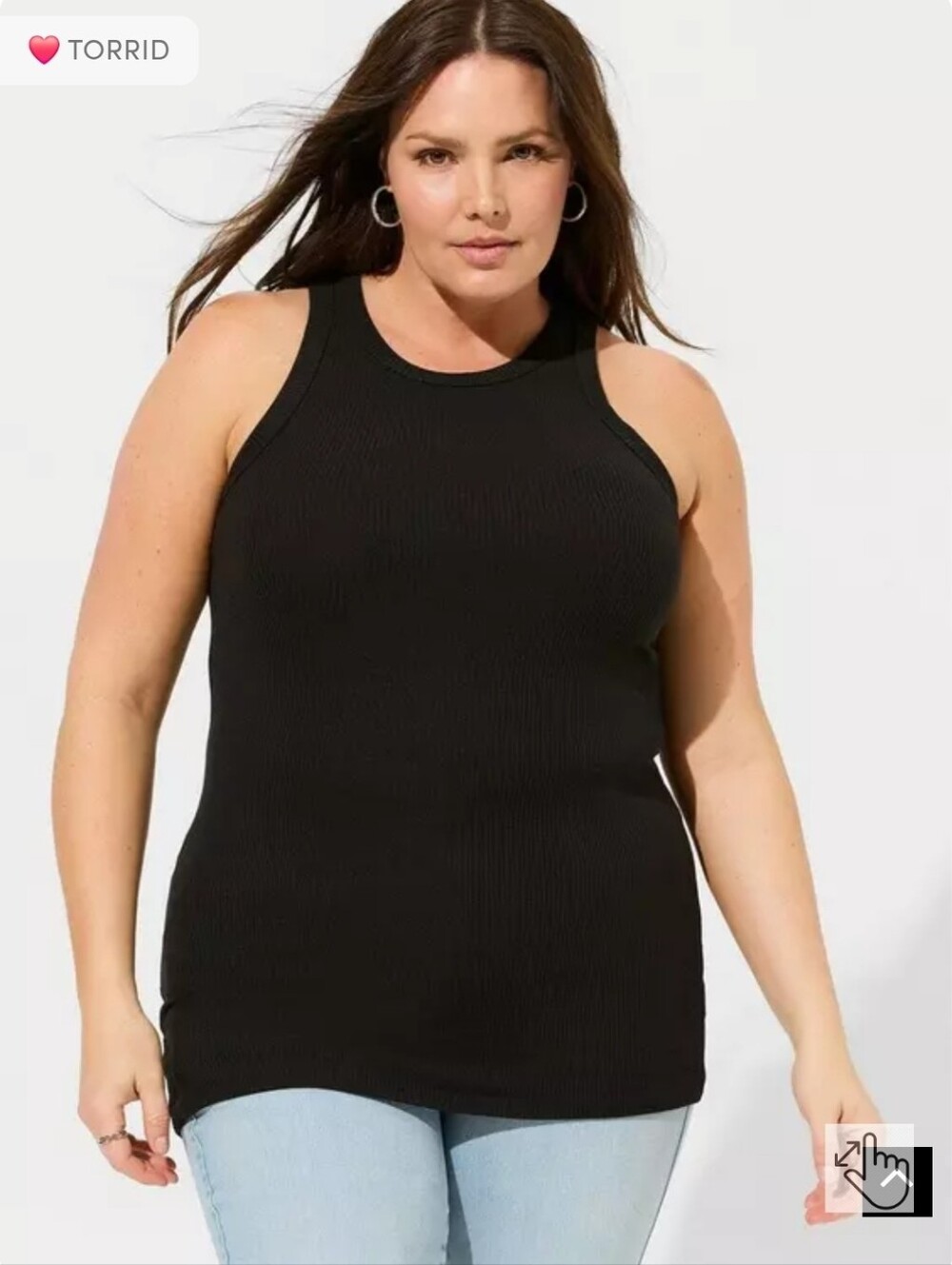 Torrid NWOT Super Soft Rib High Neck Tank